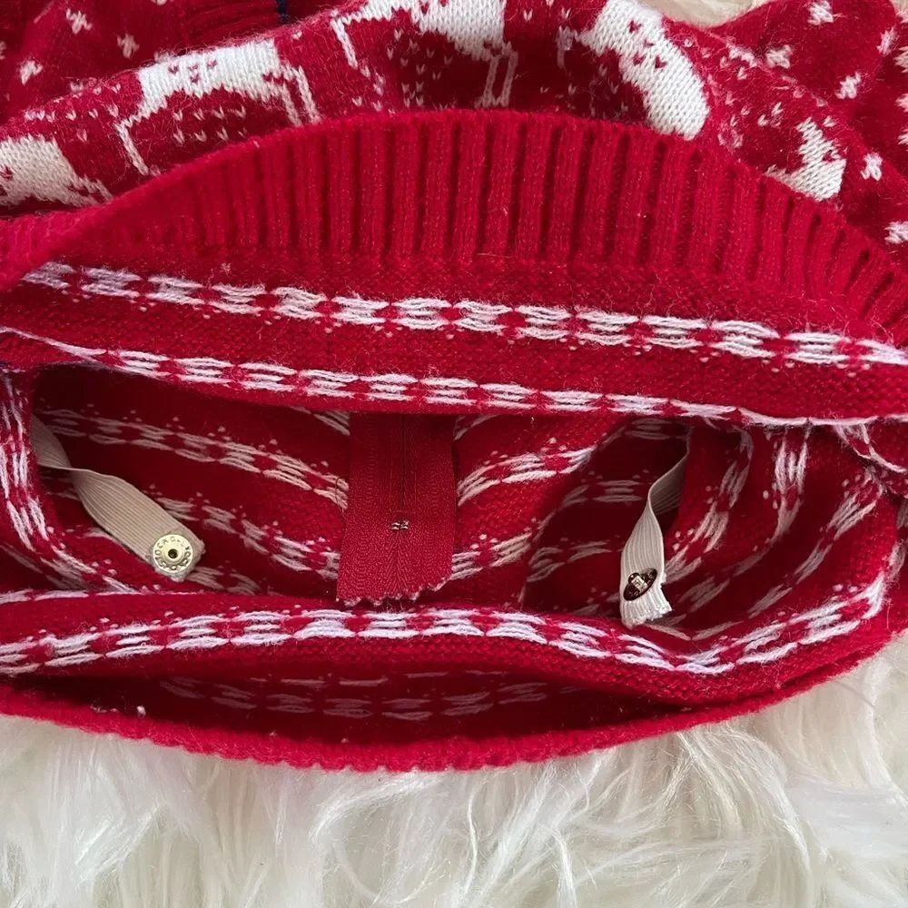 Toddler Fair Isle Red Sweater - Picture 4 of 7